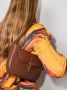 BY FAR Miranda leren schoudertas Bruin - Thumbnail 2