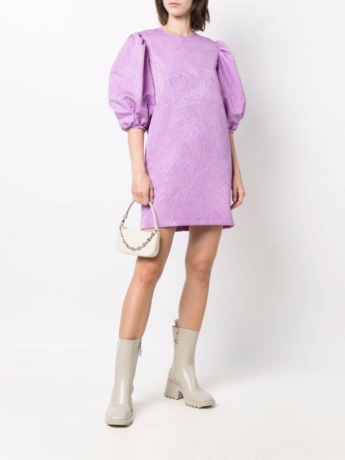 BY FAR Rachel schoudertas met krokodillenleer-effect Beige