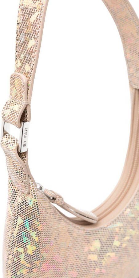 BY FAR Shopper met rits Beige