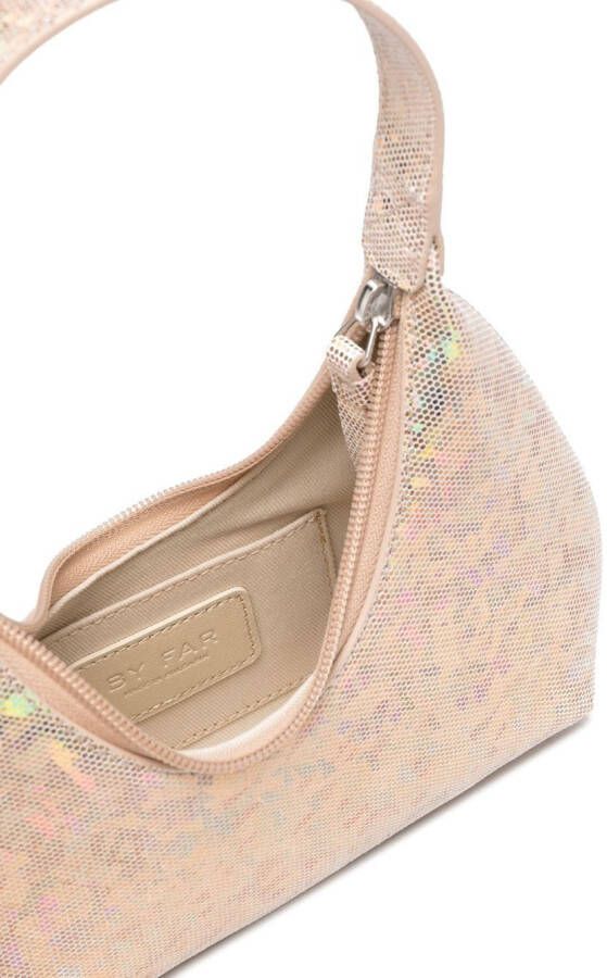 BY FAR Shopper met rits Beige