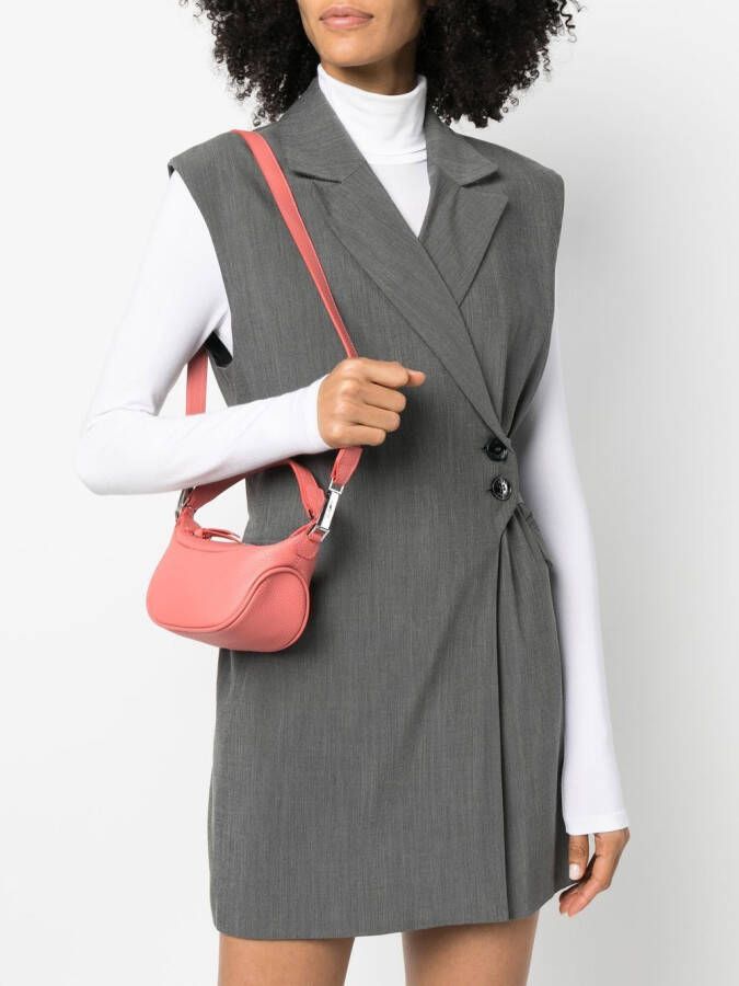 BY FAR Shopper met textuur Roze