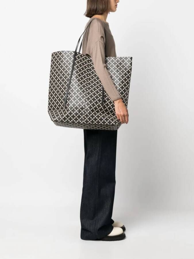 By Malene Birger Abigail shopper met print Zwart