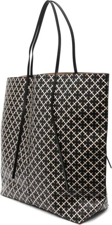 By Malene Birger Abigail shopper met print Zwart