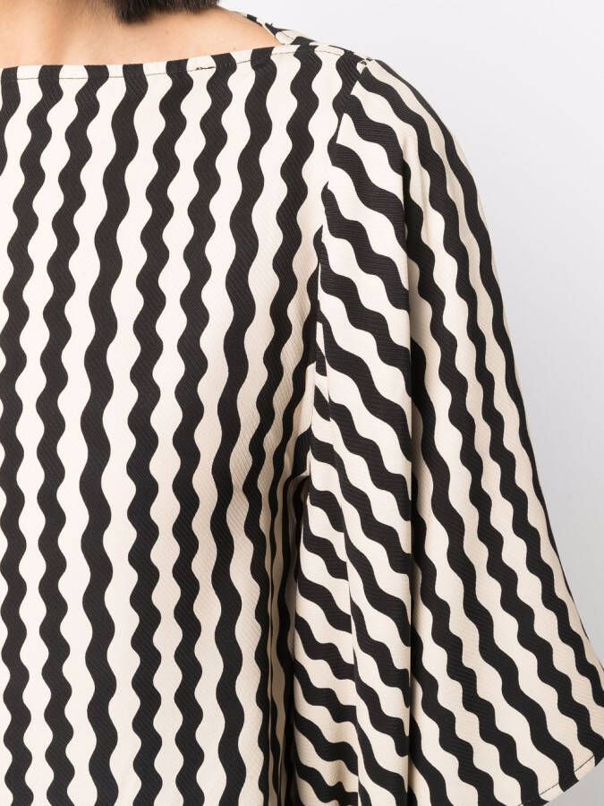 By Malene Birger Vasinkan blouse met boothals Beige