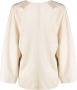 By Malene Birger Blouse met V-hals Beige - Thumbnail 2