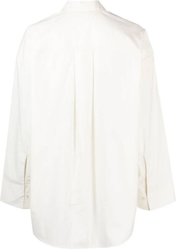 By Malene Birger Blouse van biologisch katoen Beige