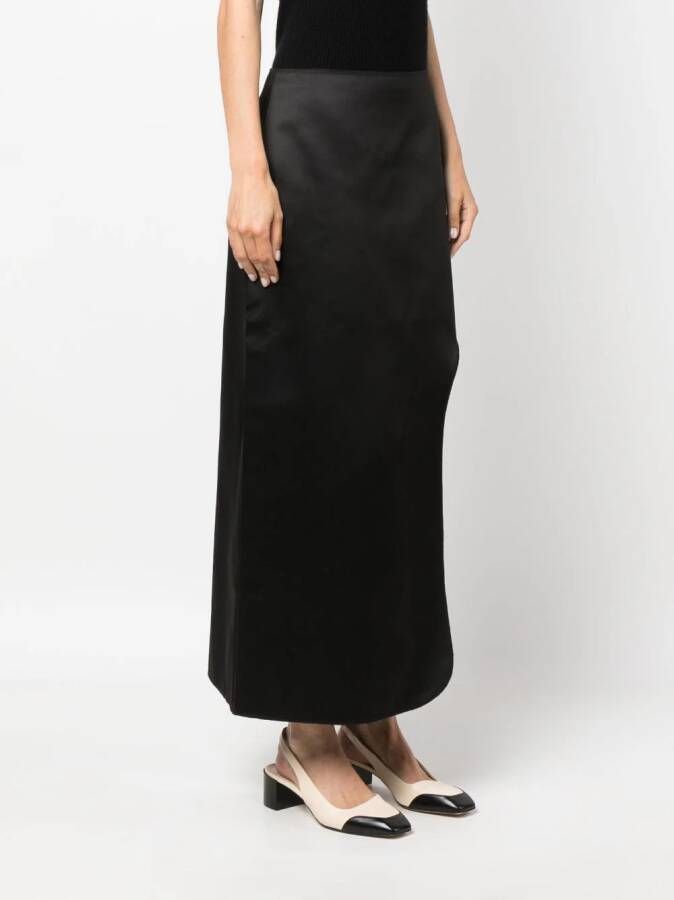 By Malene Birger Maxi-rok met zijsplit Zwart