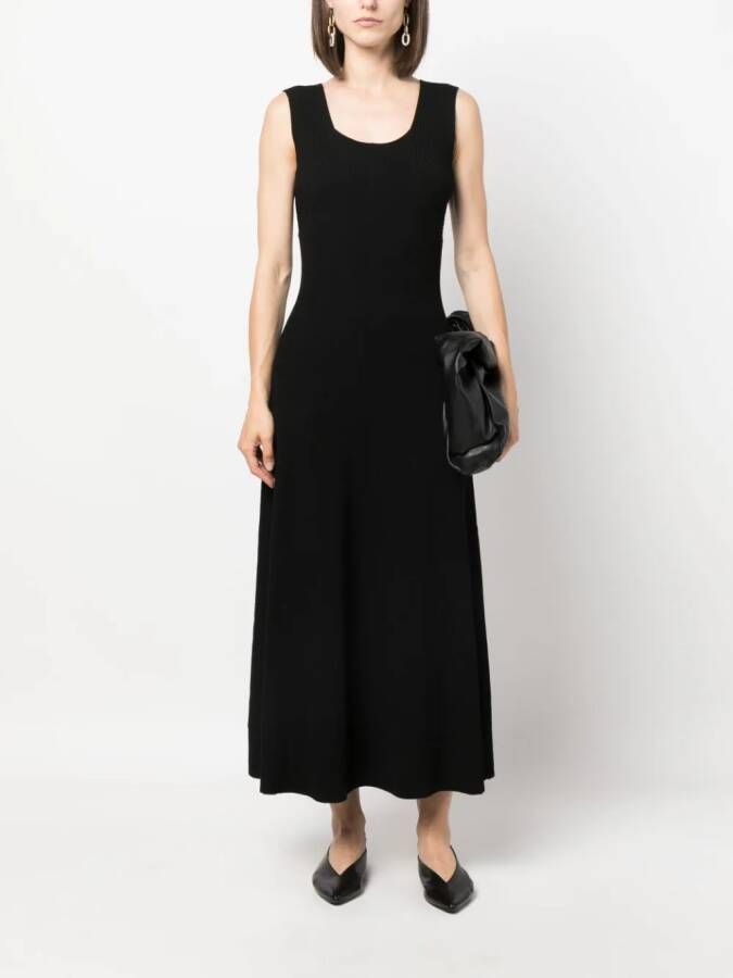 By Malene Birger Maxi-jurk met diepe hals Zwart