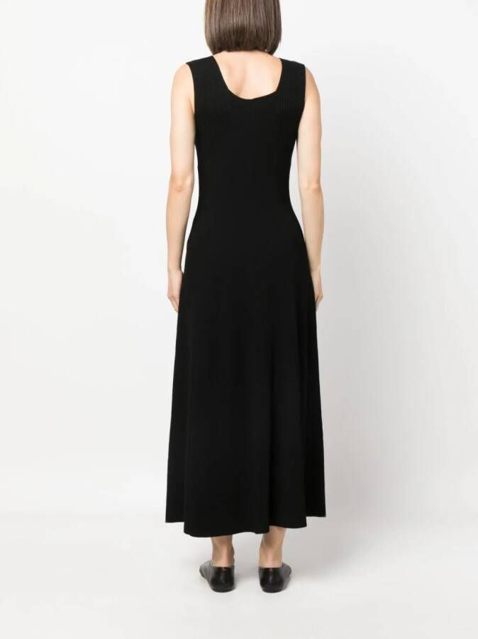 By Malene Birger Maxi-jurk met diepe hals Zwart