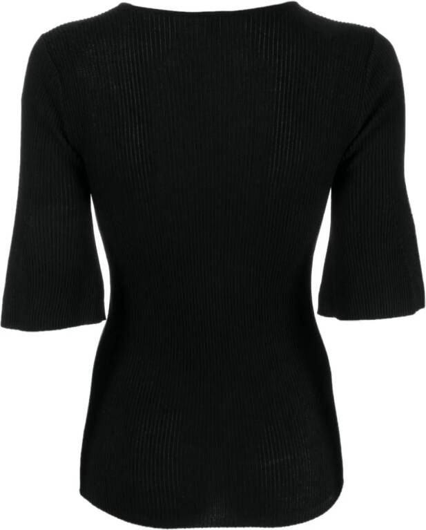 By Malene Birger T-shirt met ronde hals Zwart