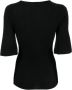 By Malene Birger T-shirt met ronde hals Zwart - Thumbnail 2