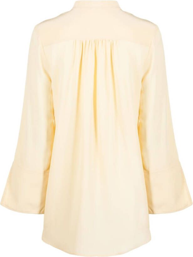 By Malene Birger Blouse met klokmouwen Geel