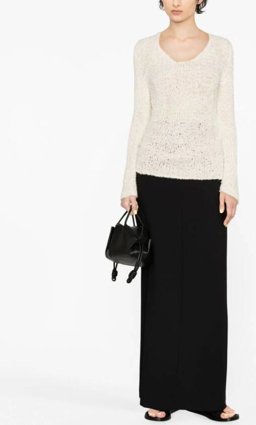 By Malene Birger Top met ronde hals Wit