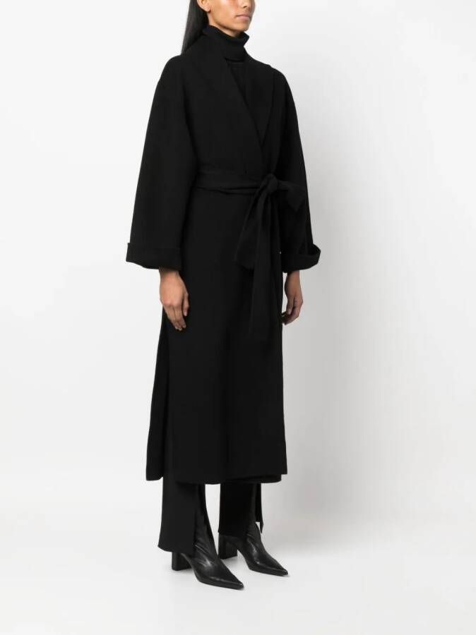 By Malene Birger Trenchcoat met ceintuur Zwart
