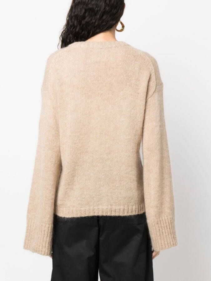 By Malene Birger Trui met verlengde mouwen Beige