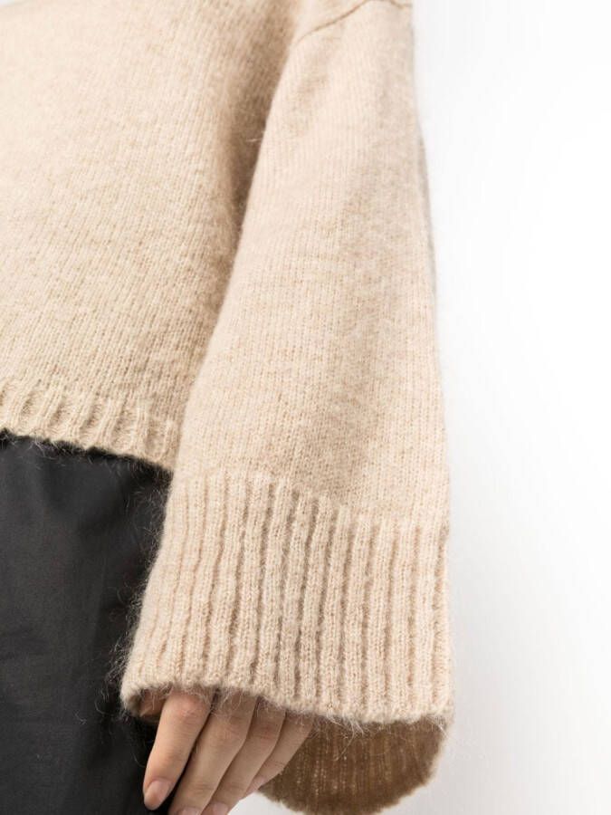 By Malene Birger Trui met verlengde mouwen Beige