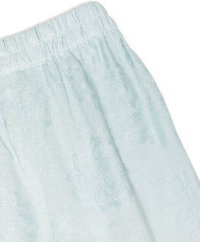 By Walid Broek met knoopsluiting Blauw