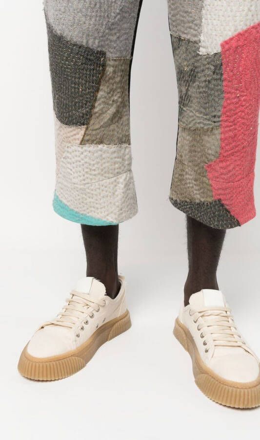 By Walid Broek met patchwork Beige
