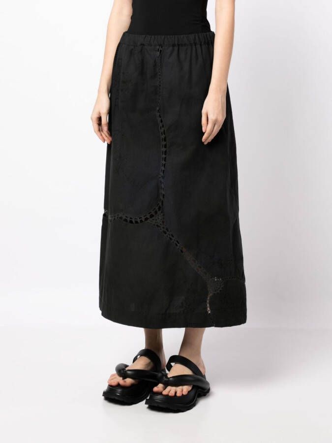 By Walid Denim blouse Zwart