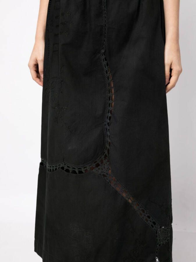 By Walid Denim blouse Zwart