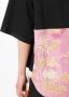By Walid T-shirt met geborduurde bloemen Zwart - Thumbnail 5