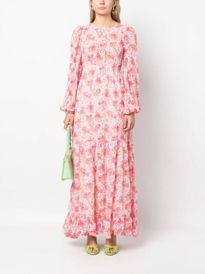 byTiMo Jurk met bloemenprint Roze