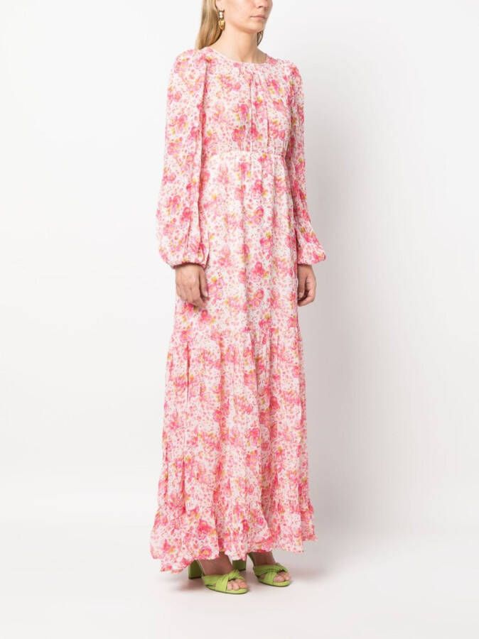 byTiMo Jurk met bloemenprint Roze