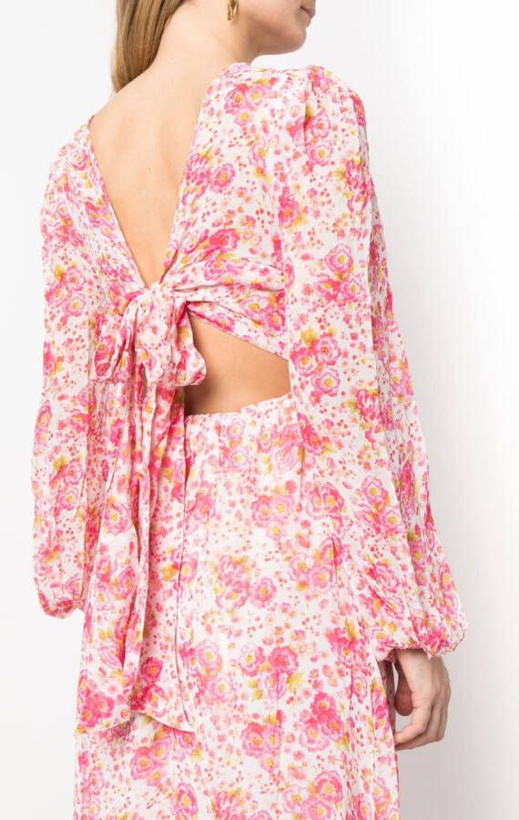 byTiMo Jurk met bloemenprint Roze