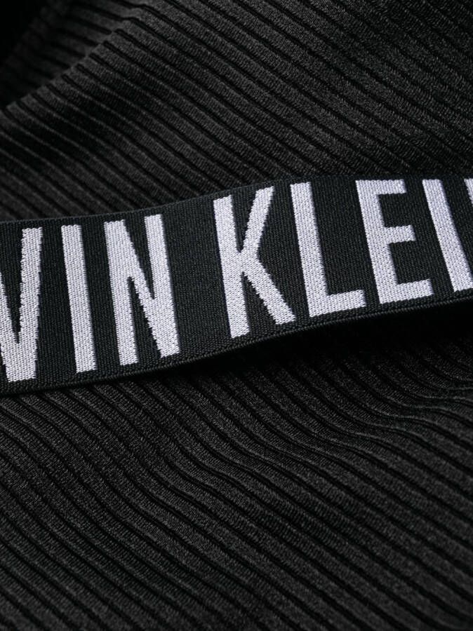 Calvin Klein Badpak met halternek Zwart