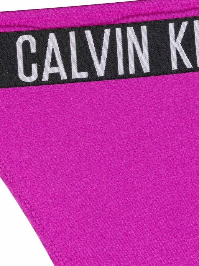 Calvin Klein Bikinislip met gestrikte zijkant Paars