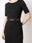 Calvin Klein Bodycon jurk Zwart - Thumbnail 5
