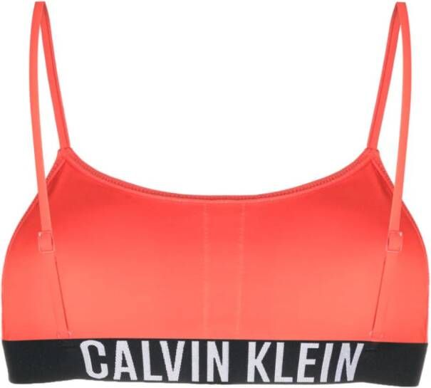 Calvin Klein Bikinitop met print Rood