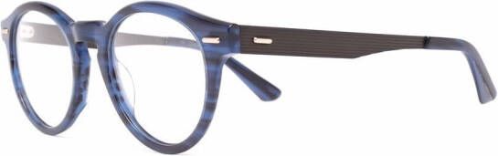 Calvin Klein Bril met rond montuur Zilver