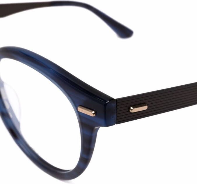 Calvin Klein Bril met rond montuur Zilver