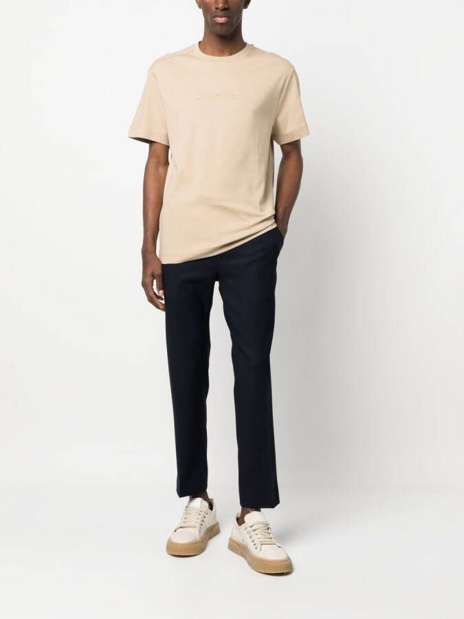 Calvin Klein Broek met trekkoordtaille Blauw