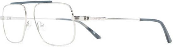 Calvin Klein CK18106045 bril met vierkant montuur Zilver