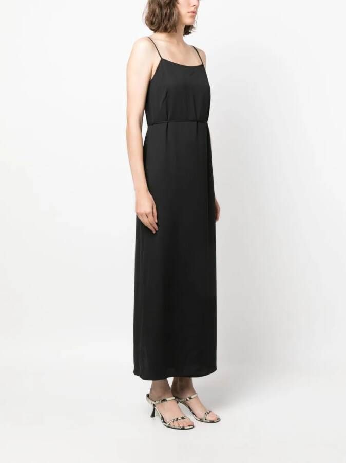 Calvin Klein Crêpe midi-jurk Zwart