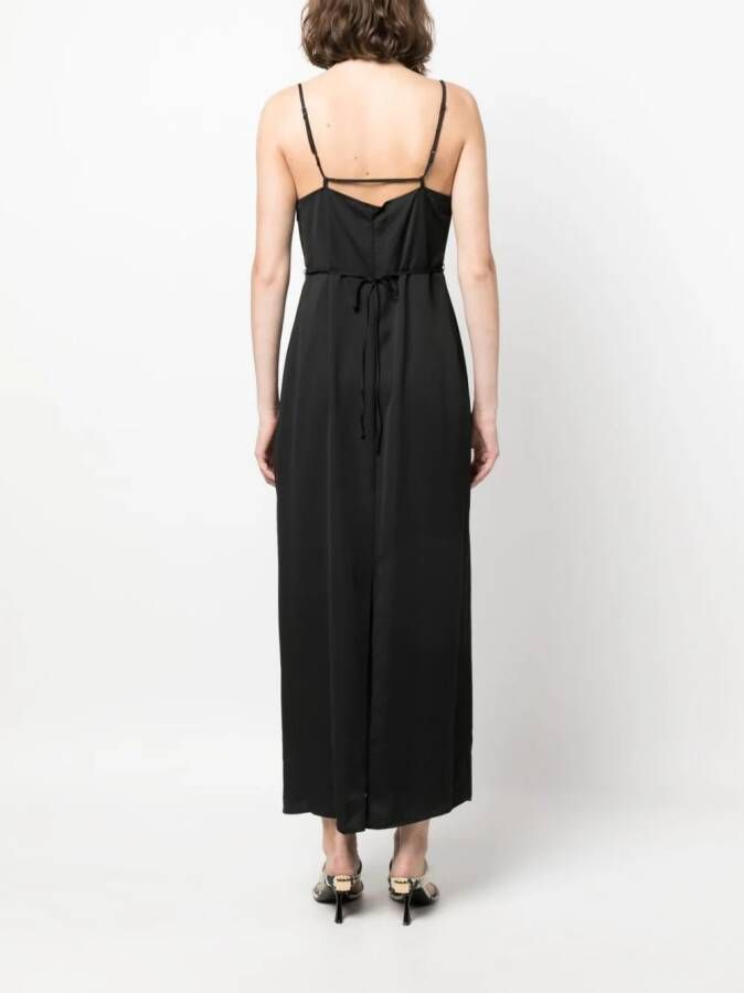 Calvin Klein Crêpe midi-jurk Zwart