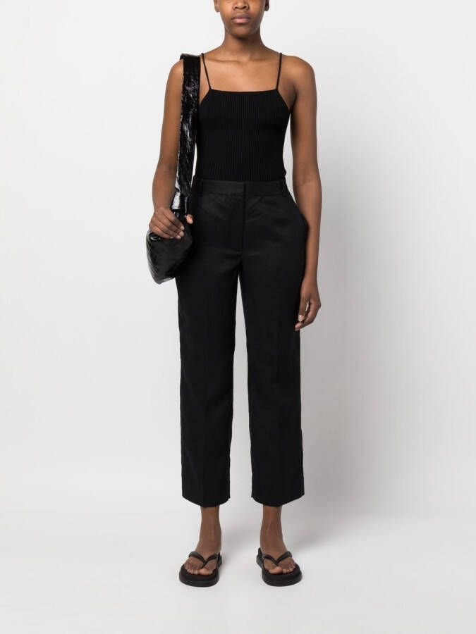 Calvin Klein Cropped broek Zwart