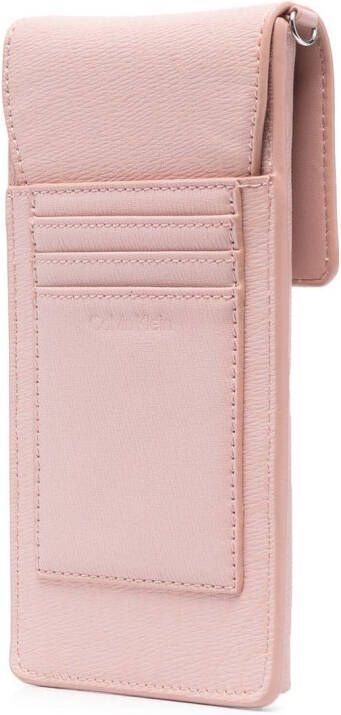 Calvin Klein Crossbodytas met logoplakkaat Roze
