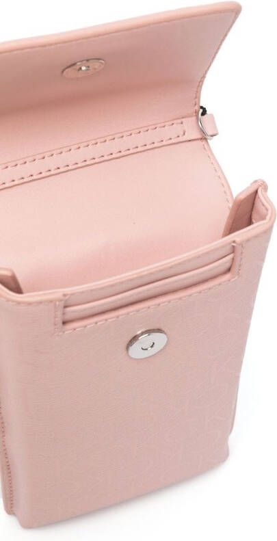 Calvin Klein Crossbodytas met logoplakkaat Roze