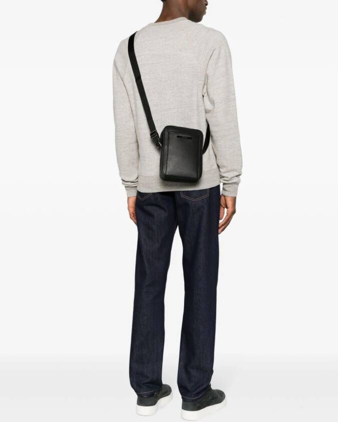 Calvin Klein Crossbodytas met logoplakkaat Zwart