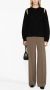 Calvin Klein cut-out ribbed wool jumper Zwart - Thumbnail 2