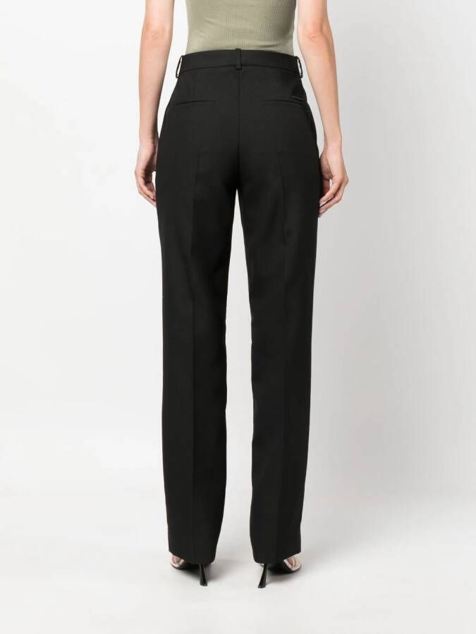 Calvin Klein High waist pantalon Zwart