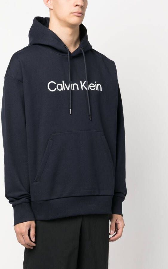 Calvin Klein Hoodie met logoprint Blauw