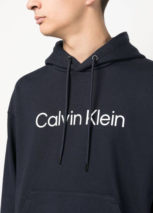 Calvin Klein Hoodie met logoprint Blauw