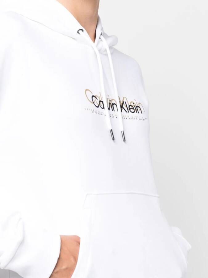Calvin Klein Hoodie met logoprint Wit