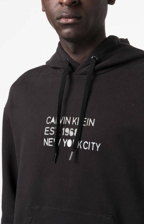 Calvin Klein Hoodie met logoprint Zwart