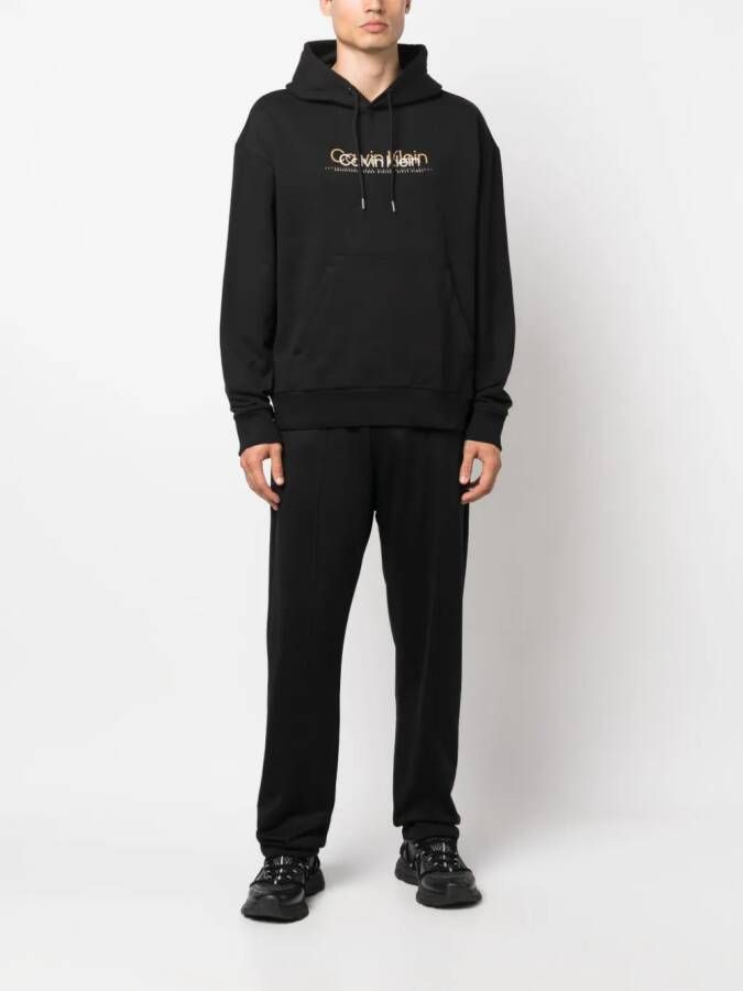 Calvin Klein Hoodie met logoprint Zwart