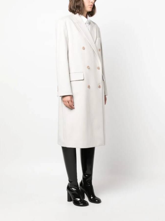 Calvin Klein Jas met dubbele rij knopen Beige
